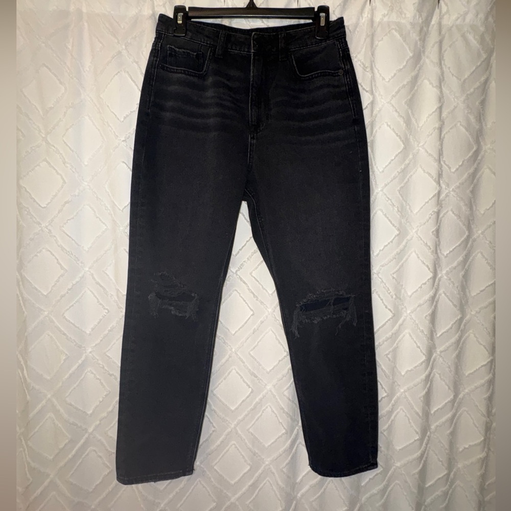 American Eagle Outfitters Women’s High Rise Black Denim Jeans, Size 4 Short
